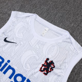 25/26  CHE White inkjet Tank top and shorts suit#D25121