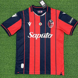 25/26 Bologna Home  Fans Soccer Jersey