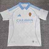 25/26 Zaragoza  White Fans Soccer Jersey