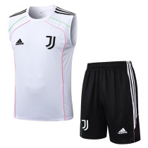 25/26  JUV White Tank top and shorts suit#D25109