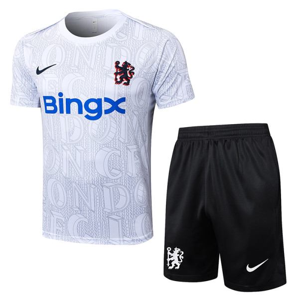 25/26 CHE White inkjet Training Shorts Suit# D25120