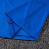 25/26 Man Utd Blue Half Pull  Kids tracksuit #E25102 (童装蓝配黑裤、半拉链)