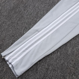 25/26  RMA White& Grey  Half Pull Tracksuit#B2555 (半拉链)