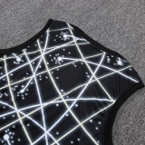 25/26 CHE Black Starry Sky Retro Edition Tank top and shorts suit#D25103