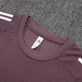 25/26 Man Utd Grey Purple Training Shorts Suit#D25126