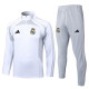 25/26  RMA White& Grey  Half Pull Tracksuit#B2555 (半拉链)