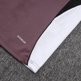 25/26 Man Utd Grey Purple Training Shorts Suit#D25126