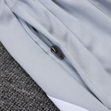 25/26  RMA White& Grey  Half Pull Tracksuit#B2555 (半拉链)