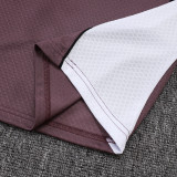 25/26 Man Utd Grey Purple Training Shorts Suit#D25126