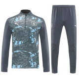 25/26 Man City Dark Grey Half Pull Tracksuit  (半拉链)