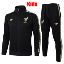 25/26  Mexico Gold Cup Black Retro Kids Jacket Tracksuit#A2531童装