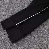 25/26 RMA Black Retro  Kids Jacket Tracksuit#E2556(童装、黄袖边）