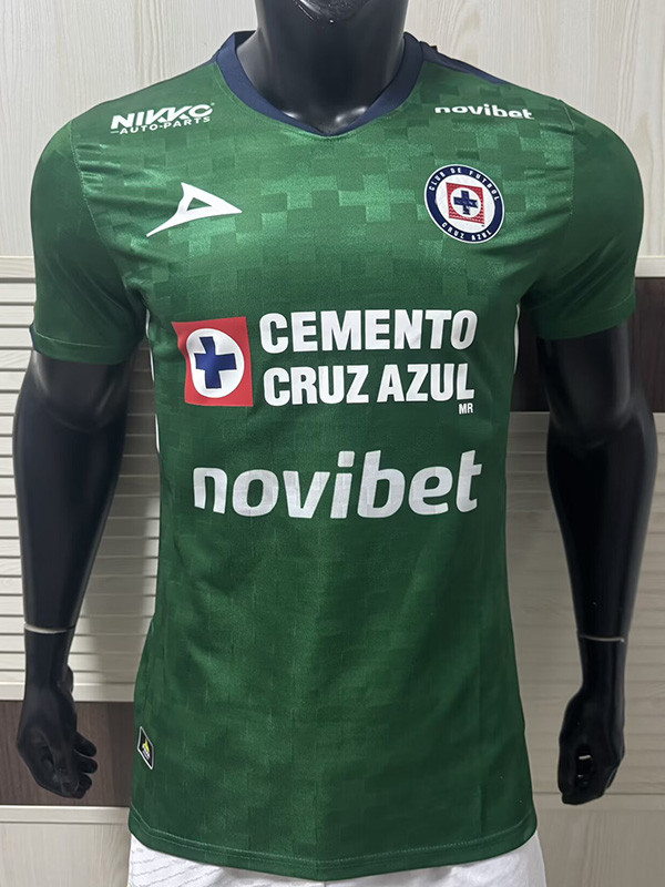 25/26 Cruz Azul Green Player Version Soccer Jersey