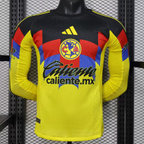 25/26 Club America  Home Long Sleeve  Player Version Soccer Jersey