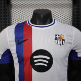 25/26 BAR  Special Edition White Player Version Soccer Jersey(黑胸花）