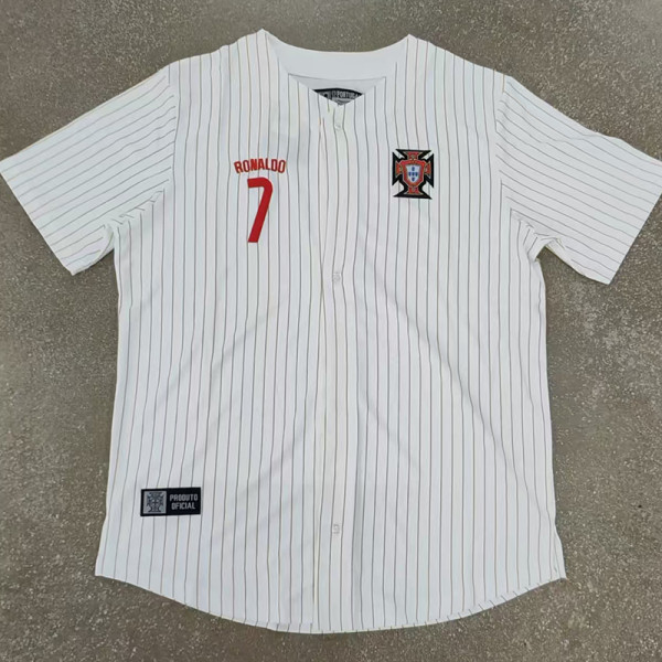 25/26 Portugal White Casusl Edition Madrid Baseball jersey