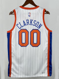 24/25 KNICKS CL ARK SON #00 White City Edition Top Quality Hot Pressing NBA Jersey