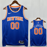 22/23 KNICKS CL ARK SON #00 Blue Top Quality Hot Pressing NBA Jersey
