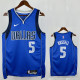Dallas Mavericks RUSSELL #5 Blue Top Quality Hot Pressing NBA Jersey