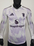25/26 Man Utd Away Player Version  Long Soccer Jersey