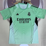 25/26 RMA Goalkeeper Green Fans Soccer Jersey