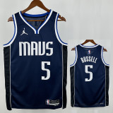22/23 Dallas Mavericks RUSSELL  #5 Flying Edition Royal BlueTop Quality Hot Pressing NBA Jersey