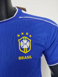 25/26 Brazil Special Edition Blue Player Version Soccer Jersey（带五星）