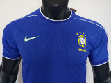 25/26 Brazil Special Edition Blue Player Version Soccer Jersey（带五星）