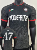 25/26 Palestine Boxing 47 Red Black Player Version Soccer Jersey（47号）