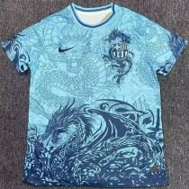 25 /26 BAR Dragon pattern Edition Blue Fans Soccer Jersey