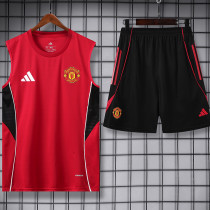 25/26 Man Utd  Red Tank top and shorts suit