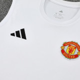 25/26 Man Utd  White & RedTank top and shorts suit