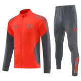 25/26 Bayern Orange Jacket Tracksuit
