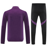 25/26 Man Utd Purple Half Pull Tracksuit胸前广告  (半拉链)