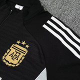 25/26 Argentina Black Half Pull Tracksuit胸前广告  (半拉链)