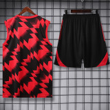 25/26 Man Utd Red & BlackTank top and shorts suit