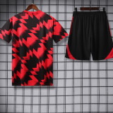 25/26 Man Utd Red & Black Training Shorts Suit