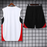 25/26 Man Utd  White & RedTank top and shorts suit