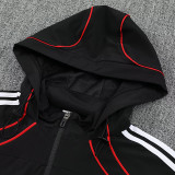 25/26 River Plate Black Hooded Jacket Tracksuit
