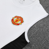 25/26 Man Utd  White & RedTank top and shorts suit