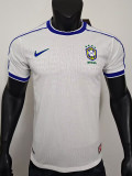 25/26 Brazil Special Edition White Player Version Soccer Jersey（带五星）