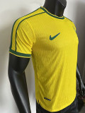 25/26 Brazil Special Edition Yellow Player Version Soccer Jersey（带五星）