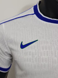 25/26 Brazil Special Edition White Player Version Soccer Jersey（带五星）