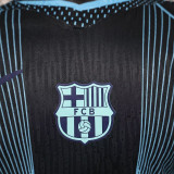 25/26 BAR  Special Edition Black Player Version Soccer Jersey(蓝胸花）