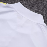 25/26  JUV White  Half Pull Tracksuit #B2561 (绿色队标、半拉链)