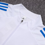 25/26  RMA White &Blue Half Pull Tracksuit #B2568(半拉链)
