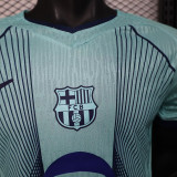 25/26 BAR  Special Edition Sky Blue Player Version Soccer Jersey(蓝胸花）