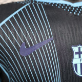 25/26 BAR  Special Edition Black Player Version Soccer Jersey(蓝胸花）