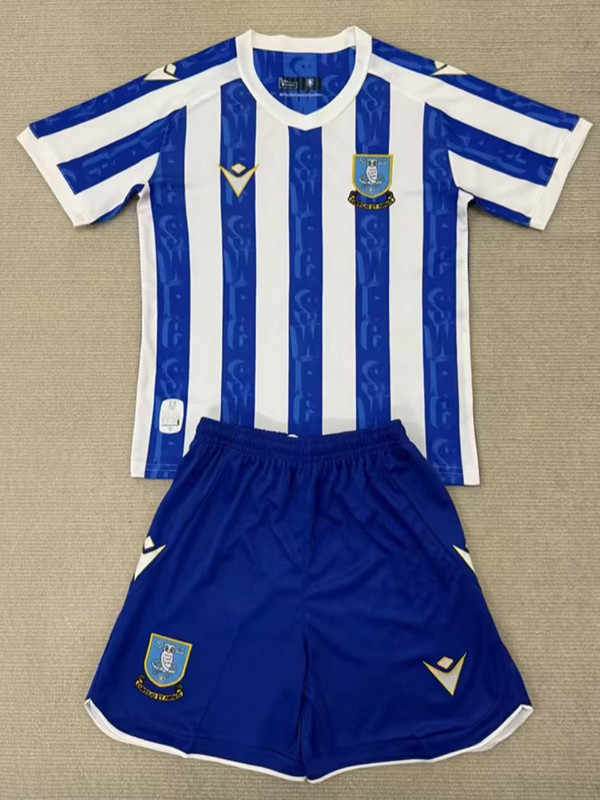 25/26 Sheffield Wednesday Home  Kids Soccer Jersey