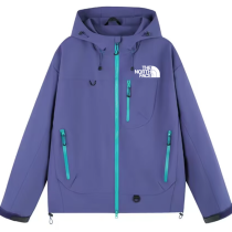 25/26 New THE NORTH FACE Purple Hooded Windbreaker